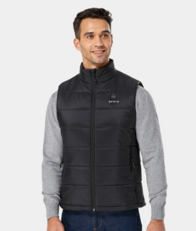 ORORO Men’s Heated Vest (Black)