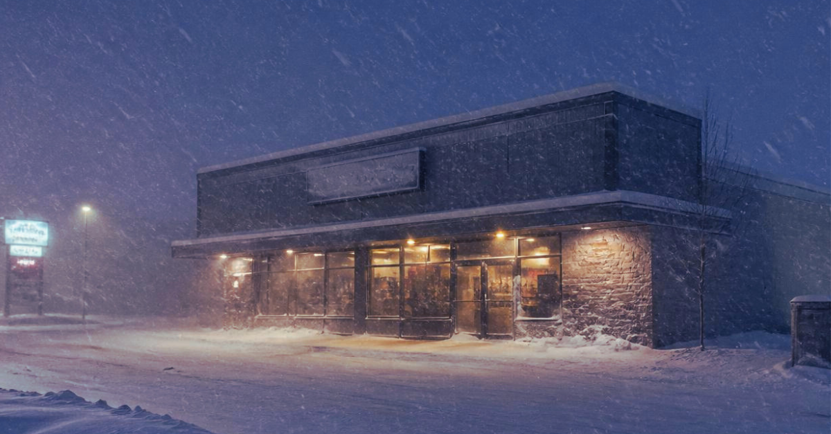 Retail Business during a blizzard
